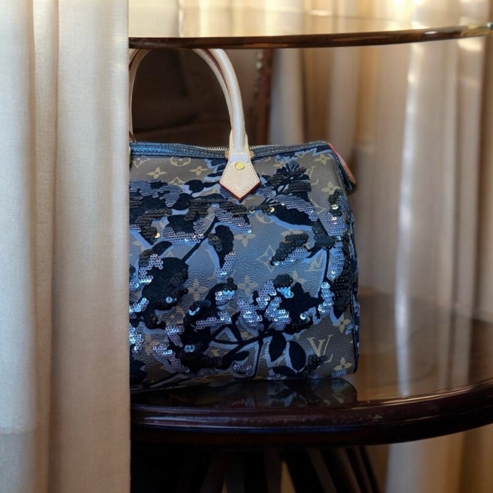 Louis Vuitton Monogram Fleur De Jais Sequin Speedy 30 Bag It is a stunning bag! - Picture 6 of 16